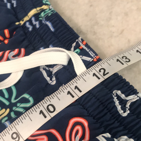 Chubbies Swim Trunks Mens XXL Blue Electric Avenue Tropical Shorts Lined Surf - Picture 8 of 10